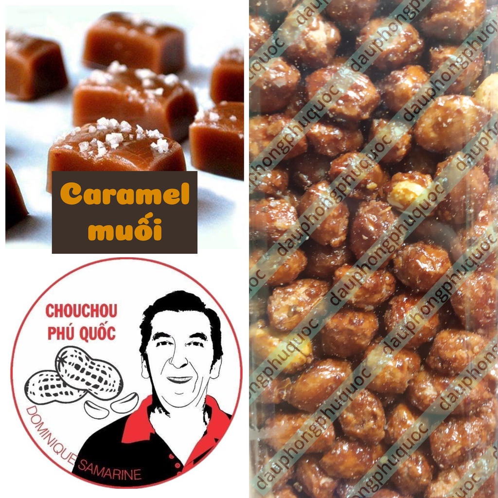 Đậu phộng vị caramel muối CHOUCHOU PHÚ QUỐC ÔNG TÂY - hũ 100g