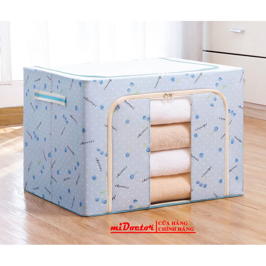 (CÓ CHỌN MÀU, LOẠI TỐT) Túi đựng chăn màn quần áo khung sắt gấp gọn kích thước 50 x 40 x 33cm miDoctor