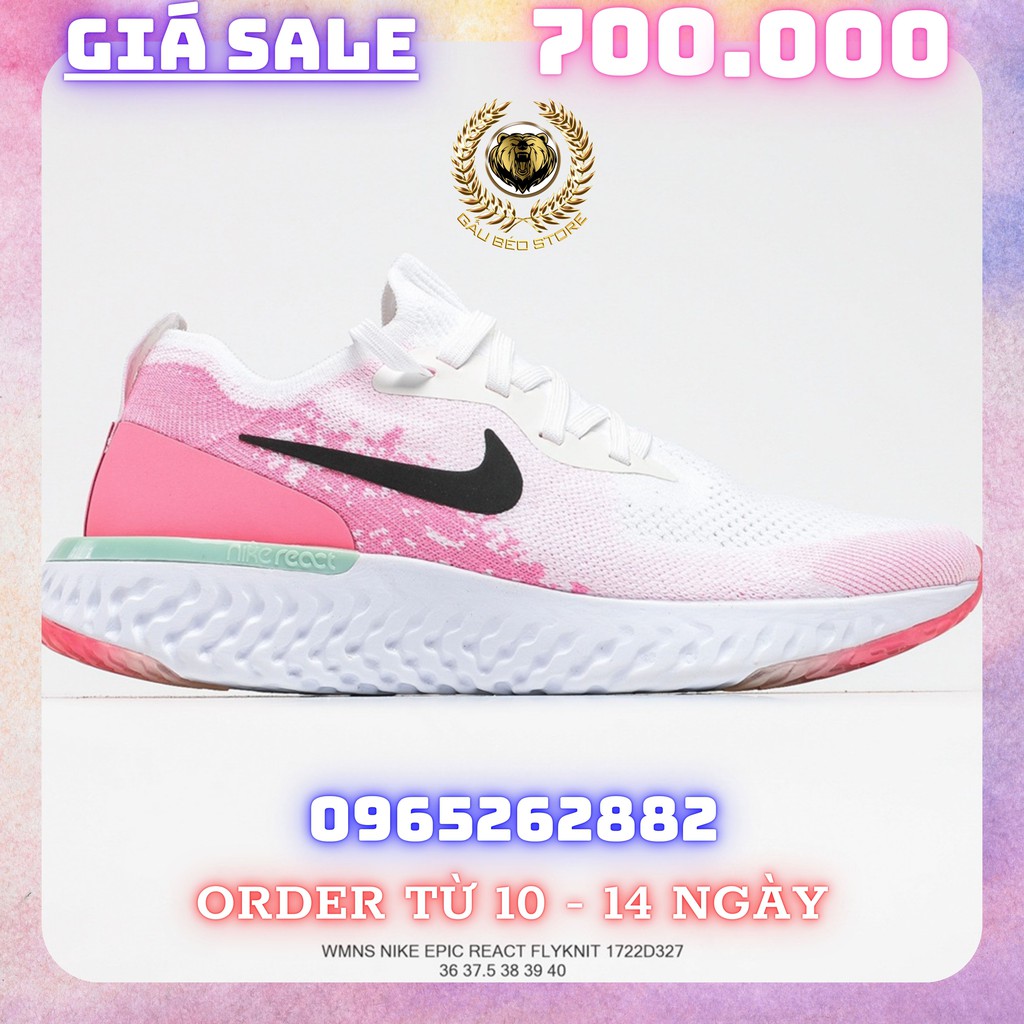 Order 1-2 Tuần + Freeship Giày Outlet Store Sneaker _Nike Epic React Flyknit 2 MSP: 1722D3276 gaubeostore.shop