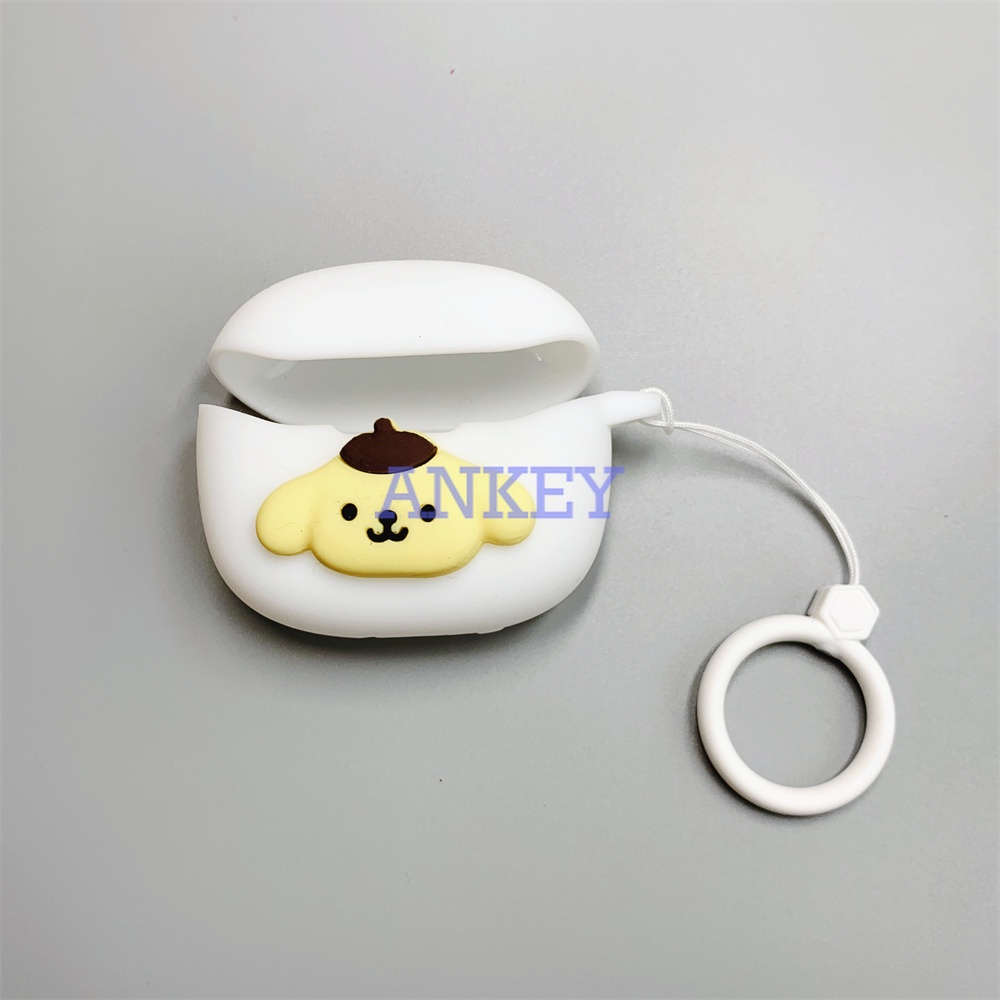 Anker Soundcore Life Note i P2i / Life Dot 3i A3i Cover Earphone Silicone Case Red KT Cat Earbuds Waterproof Shockproof Soft Protective Headphone Cover Headset Skin