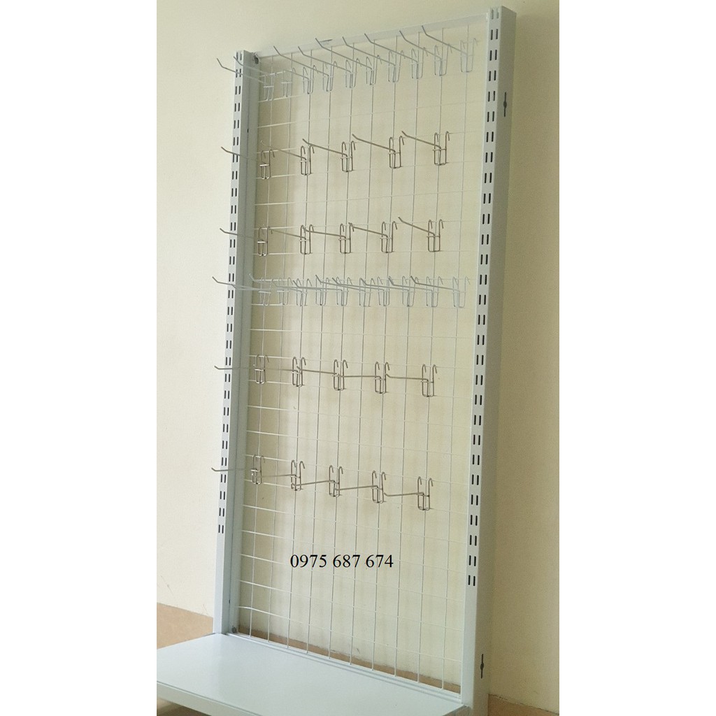 Khung lưới sắt treo đồ phụ kiện Dài 70cm, Rộng 40cm, Cao 150cm gồm 1 sàn