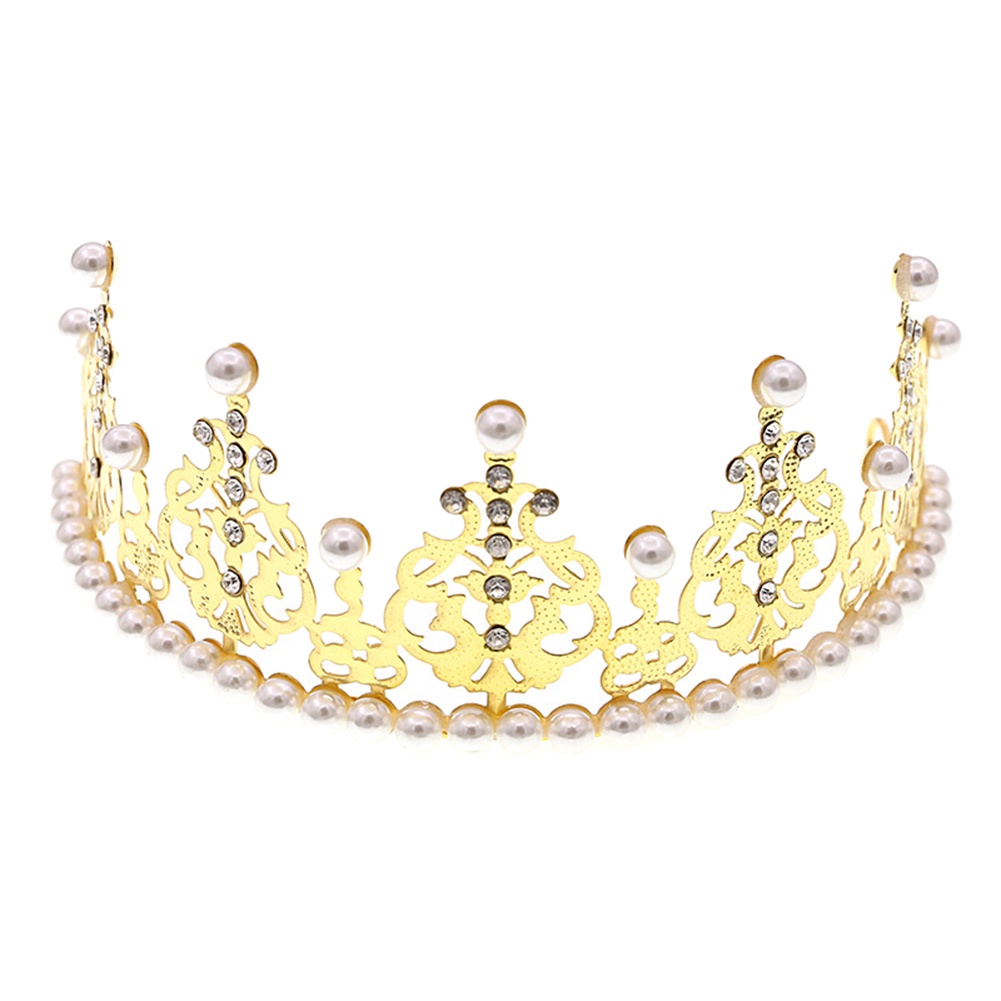 Vương Miện Cài Tóc Đính Đá Lấp Lánh 16cm