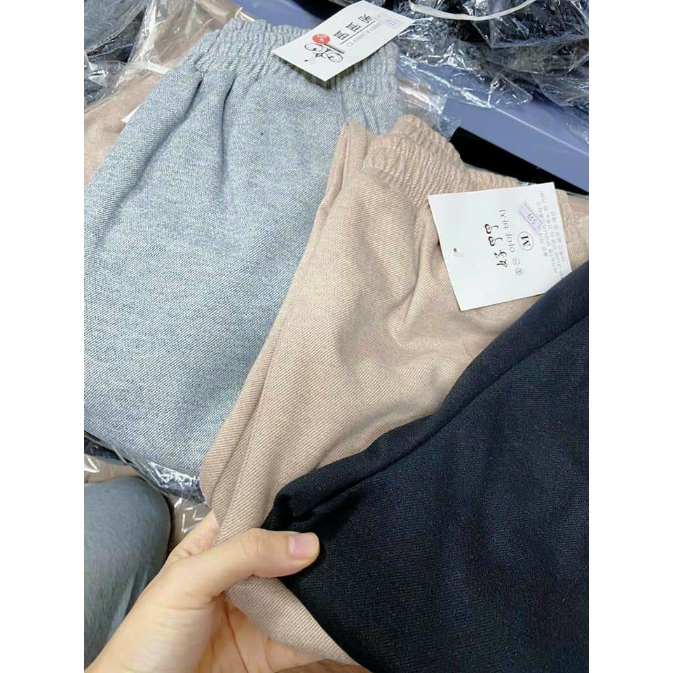 [ĐẸP &amp; HOT] QUẦN NỈ DẠ UMI CẠP CHUN CÚC GẤU CHẤT ĐẸP