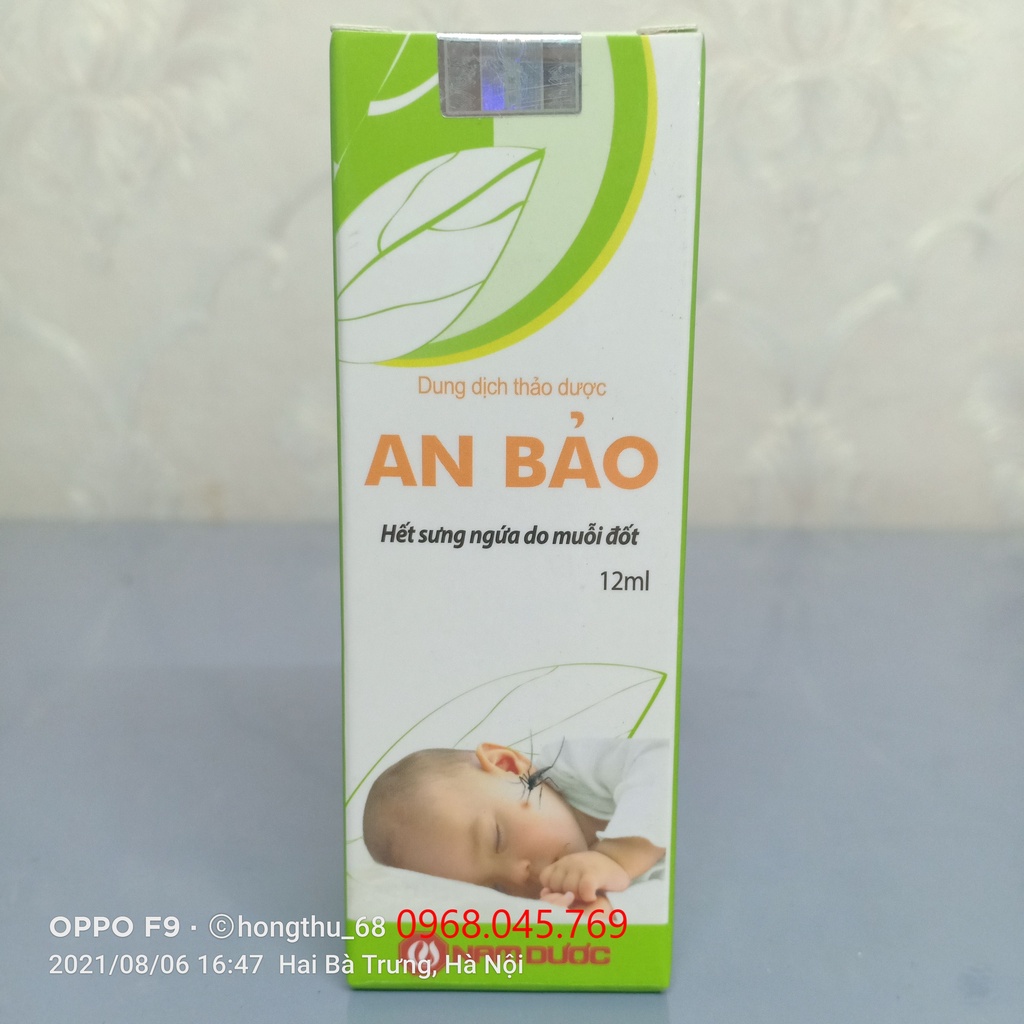 Dung dịch thảo dược bôi muỗi đốt AN BẢO chai 12ml