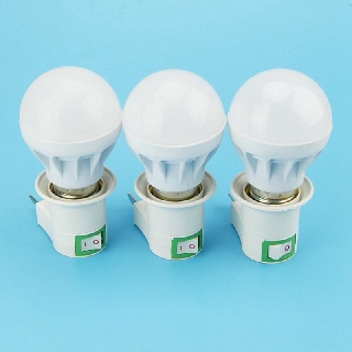 Chui đèn E27-có công tắc bật tắt (chui xoay)