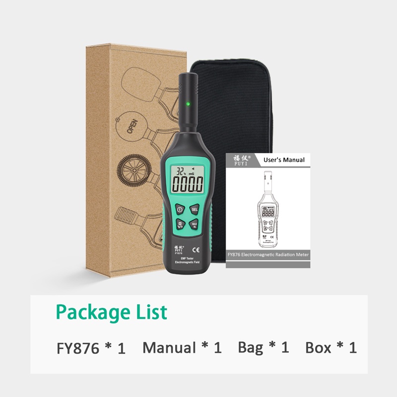 Máy Đo Bức Xạ Điện Từ EMF Cầm Tay FY876 Độ Chính Xác Cao