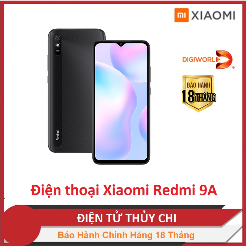 [Mã 99ELSALE hoàn 7% đơn 300K] Điện thoại Xiaomi Redmi 9A - Hàng Chính Hãng Mới 100% Phân Phối Của DIGIWORLD !