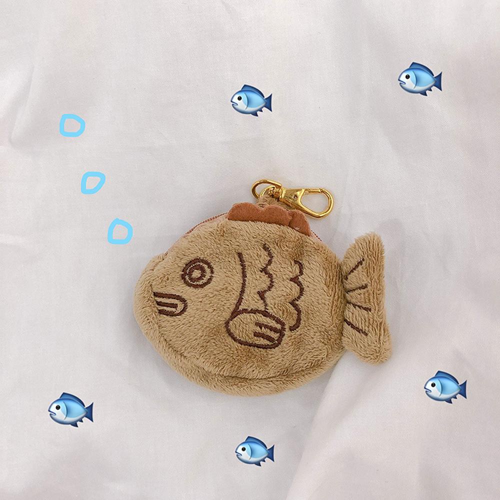 MXGOODS Ví Đựng Tiền Xu Hình Con Cá Có Móc Khóa