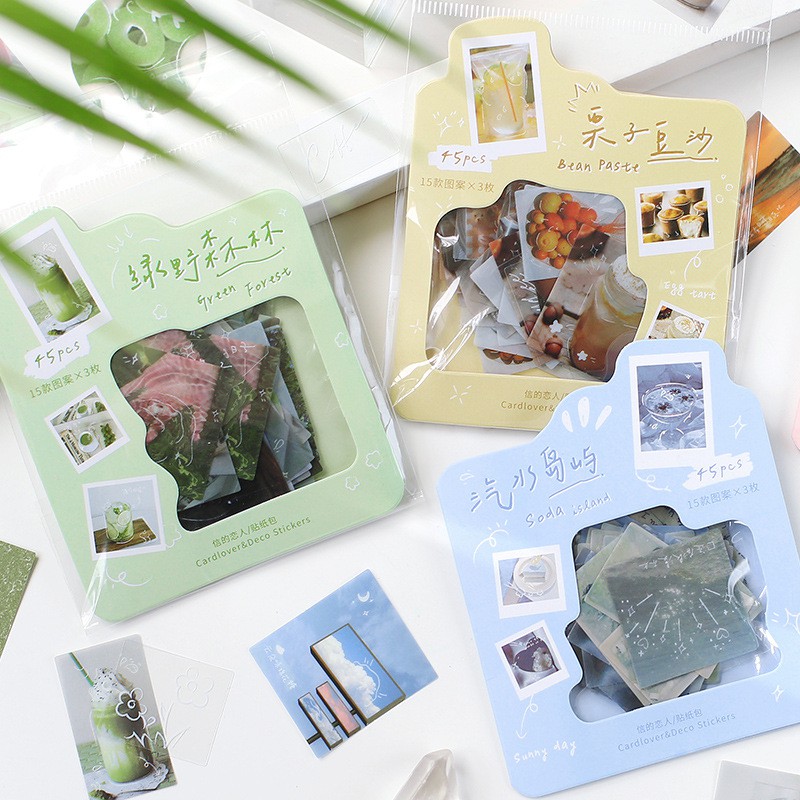 Nhãn Dán Sticker Phong Cảnh Thơ Mộng - avoberry.storee -