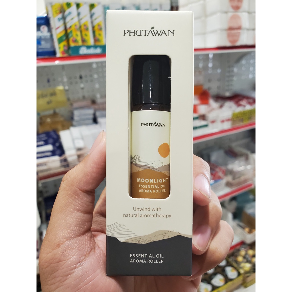 Tinh Dầu Thơm Phutawan Essential Oil Aroma Roller, Thiết Kế Lăn Tiện Dụng Với Thành Phần Tự Nhiên 8ml