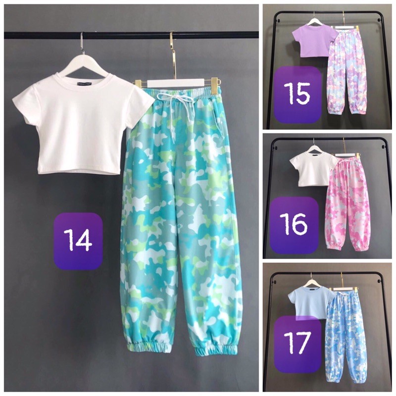 Quần jogger loang màu / quần boom tiedye unisex / Quần loang màu ống bo