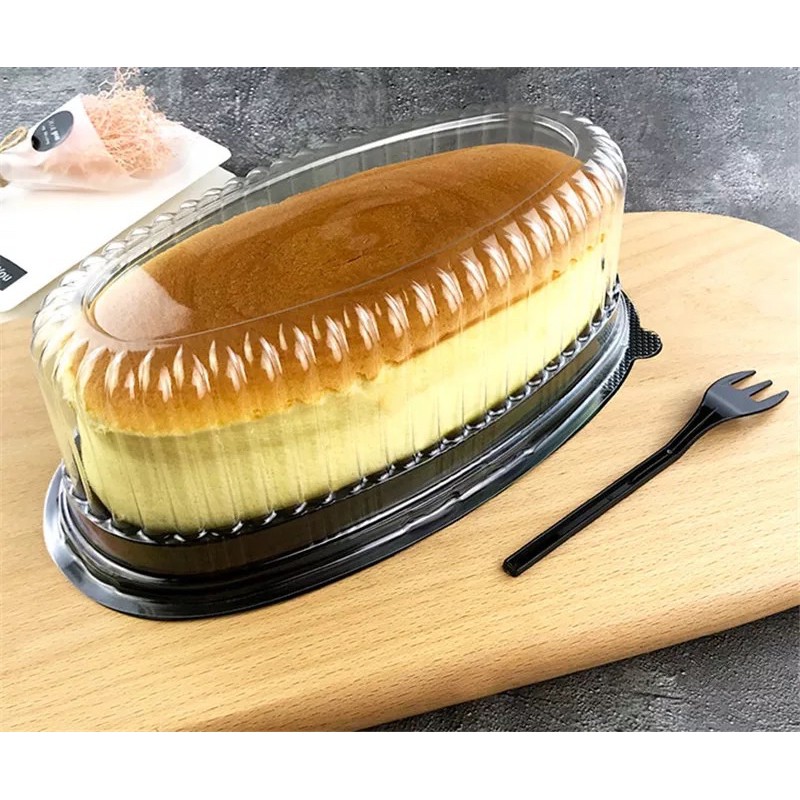 Hộp nhựa đựng bánh oval (5c)