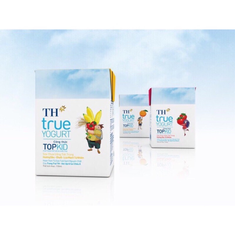 Sữa chua uống TH true yogurt topkid lốc 4hộp 110ml