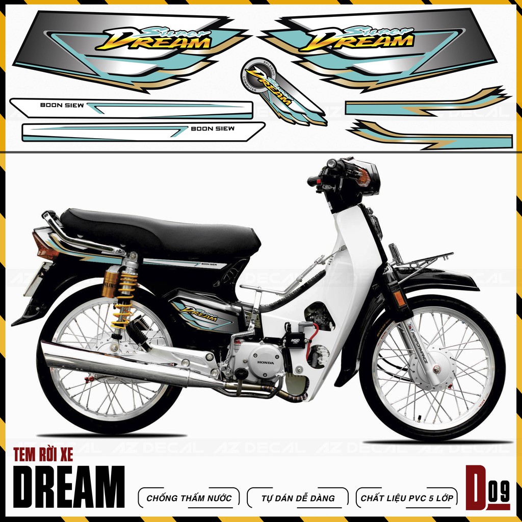 Tem Dream Đẹp Dùng Cho Dòng Việt, Thái | D9 | Tem Chế Chất Liệu PVC Chống Nước, Bền Màu, Decal Cắt Rời Dễ Dùng