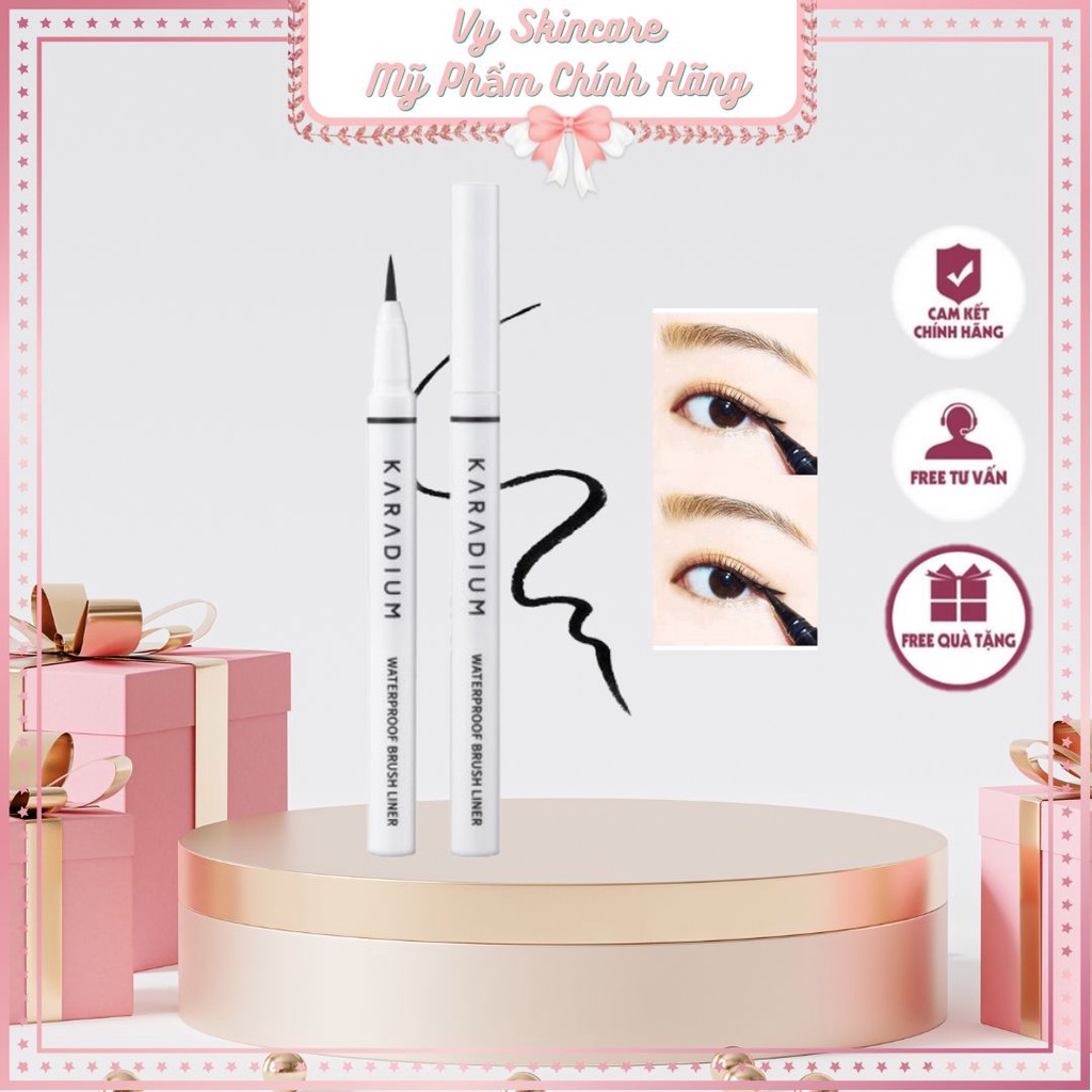 Bút Kẻ Mắt Karadium Powerproof Brush Liner Siêu Mảnh Chống Trôi