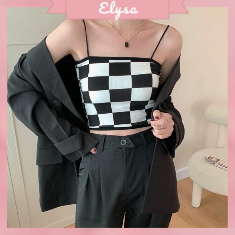 Áo Bra Nữ Su Tăm Kẻ ô Cực Chất Siêu Hot 8161