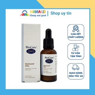 Kẽm nước nhỏ giọt cho bé Biocare ZinC dạng giọt 30ml của Anh