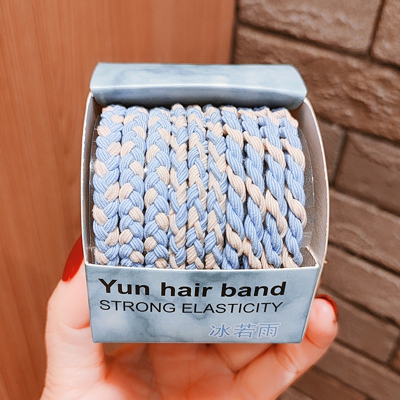 Set cột tóc cho nữ nhiều kiểu đan phụ tiện tóc thời trang bao đẹp