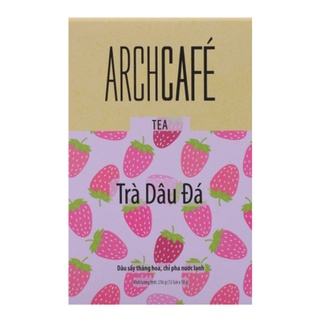 [Nhập SRAPR164 giảm 50% tối đa 20K] ( Achcafe ) Trà Dâu Đá - Trà trái cây hoà tan Archcafé (hộp 12 gói x 18g)
