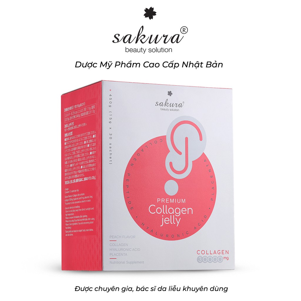 Collagen Jelly Sáng Da, Chống Lão Hoá-Sakura Premium Collagen Jelly