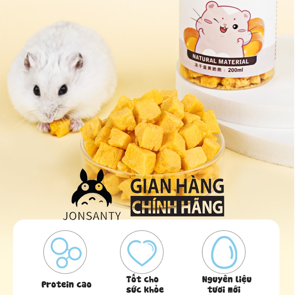 Lòng đỏ trứng gà cho chuột hamster mang bầu, chăm con, các bé gầy yếu cần bổ sung dinh dưỡng hãng JONSANTY cst047