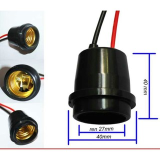 Bộ 10 đuôi đèn E27 đúc kín nước có dây giá cực rẻ