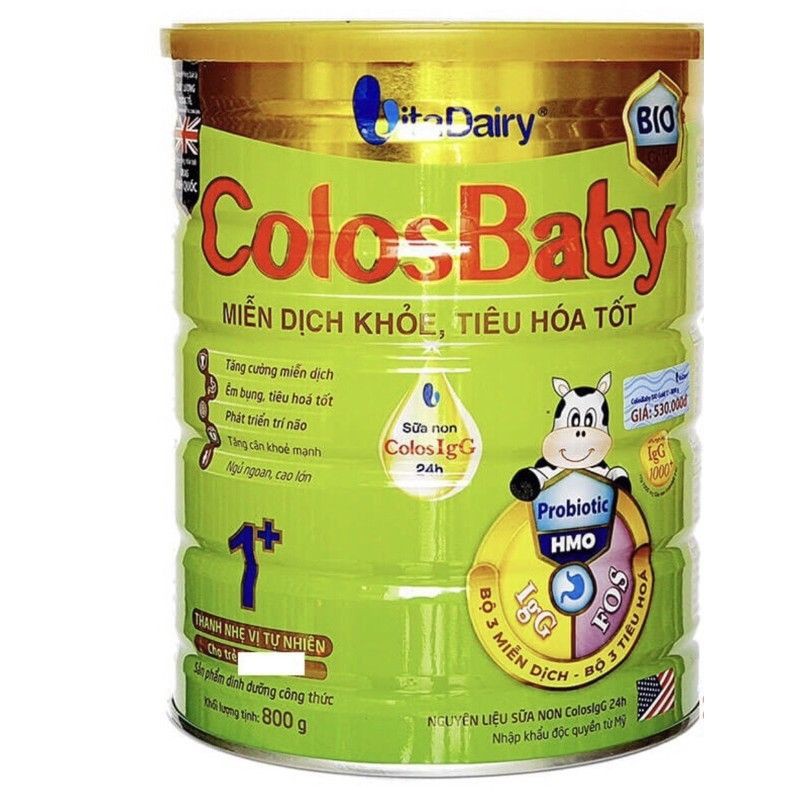 Combo 4lon Sữa ColosBaby Bio đủ số 800g