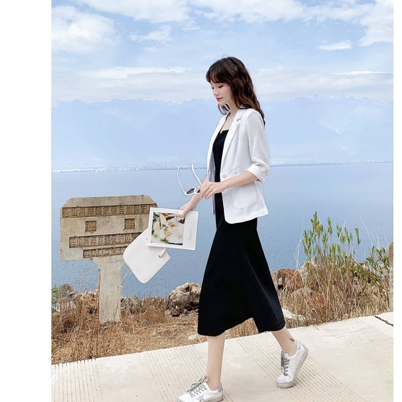 Áo khoác blazer, áo vest nữ kiểu Hàn Quốc tay lỡ túi hộp, thời trang phong cách trẻ