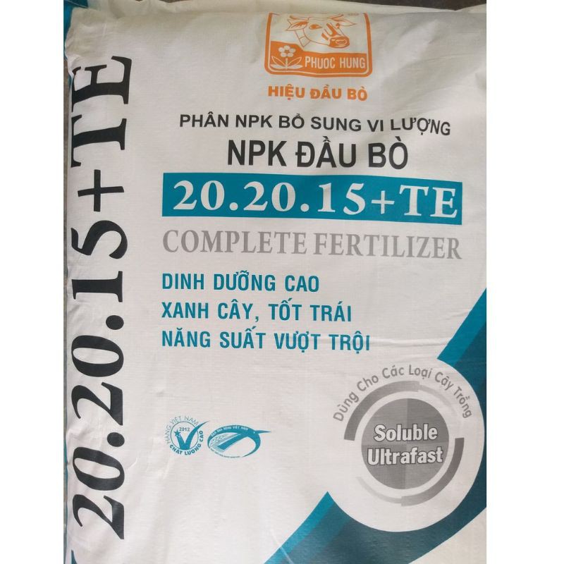 PHÂN BÓN ĐẦU TRÂU, ĐẦUBÒ CAO CẤP 20-20-15bình điền