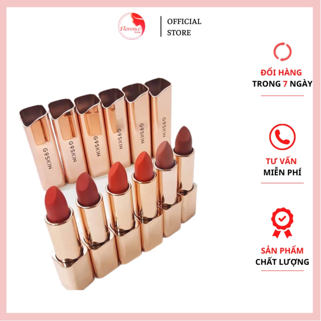Son Thỏi Lì Chất Siêu Mịn, Thiết Kế Siêu Xịn G9 Skin First V-Fit Lipstick