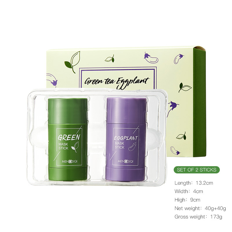 Mặt Nạ Bùn Trà Xanh / Cà Tím Tẩy Mụn Đầu Đen Cho Nam Nữ | BigBuy360 - bigbuy360.vn