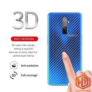 Miếng dán decal carbon mặt sau Oppo Reno ACE , Realme X2 Pro chống trầy mặt lưng, chống bám vân tay