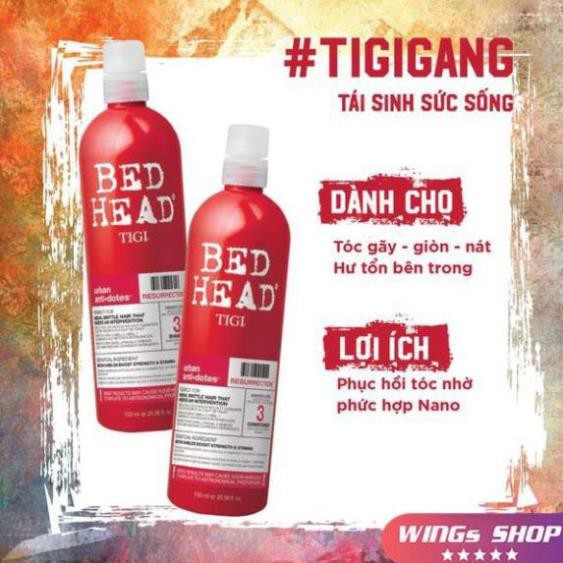 🛑Cặp Dầu Gội Xả TIGI Đỏ 750ML 🛑FreeShip🛑 Phục Hồi Tóc Khô Xơ, Hư Tổn | Hàng Chính Hãng | BigBuy360 - bigbuy360.vn