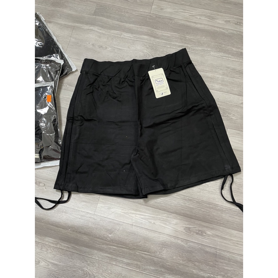 Quần rút dây 2 bên bigsize chất vải umi hàn co dãn tôn vòng 3 cực đẹp siêu tôn dáng,quần đùi rút 2 bên mã qr