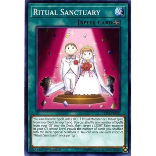 Thẻ bài Yugioh - TCG - Ritual Sanctuary / LED4-EN022'