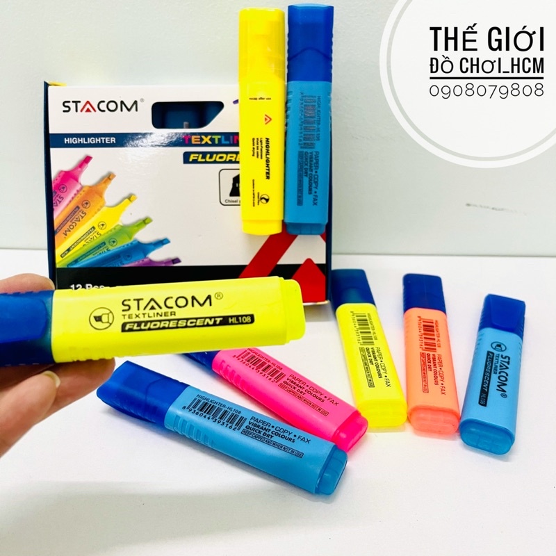 [RẺ-ĐẸP] Bút dạ quang highlight đầu mực siêu đẹp