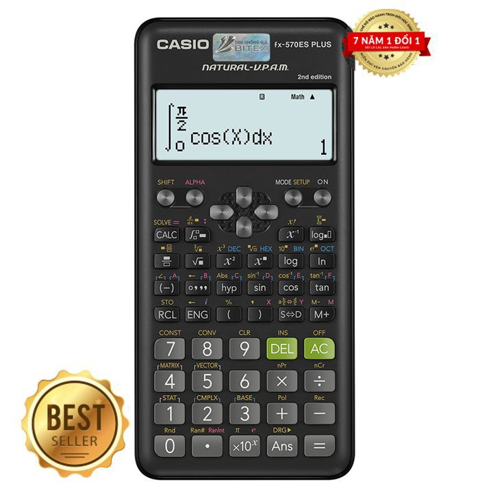 Máy Tính Học Sinh-Khoa Học CASIO FX-570ES/991ES PLUS BH 7 năm