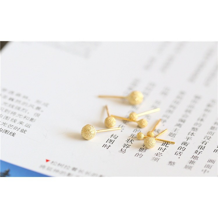 Hoa tai bạc 925 mạ vàng