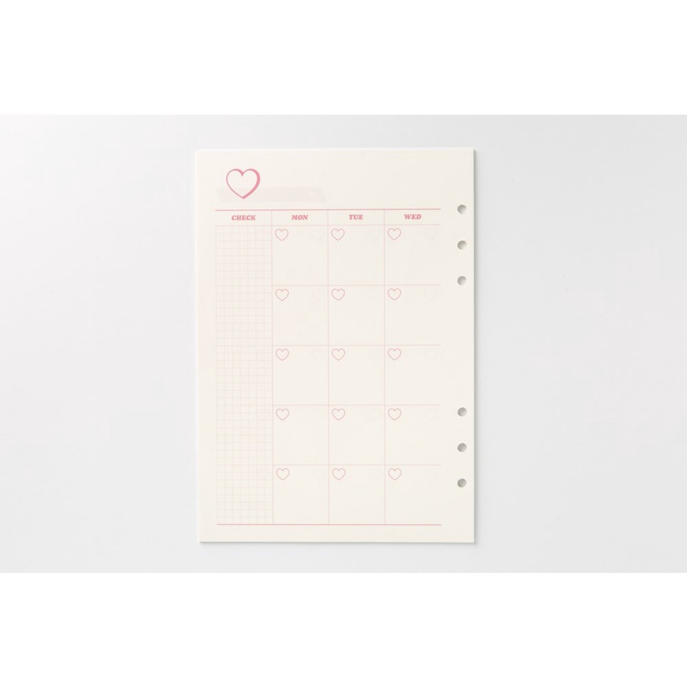 Sổ Planner ARTBOX Hàn Quốc Lập Kế Hoạch Hàng Ngày Hình Trái Tim Xinh Xắn