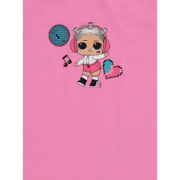 Set 3 áo sát nách thun mềm hình bé gái săn sale Geo Uk sz 5-6y, 6-7y,9-10y