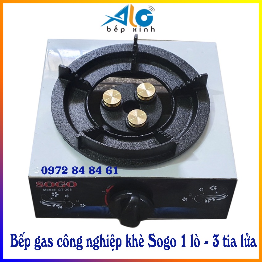 🌻 Bếp gas công nghiệp khè Sogo 1 lò GT-208S - bếp ga bán công nghiệp Sogo - BH 1 năm -  Alo Bếp xinh