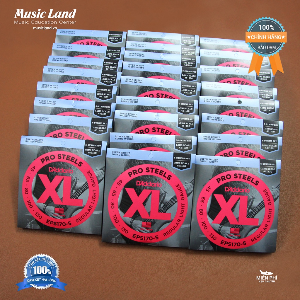 Dây Đàn Guitar Bass D’Addario EPS170-5 – Chính Hãng