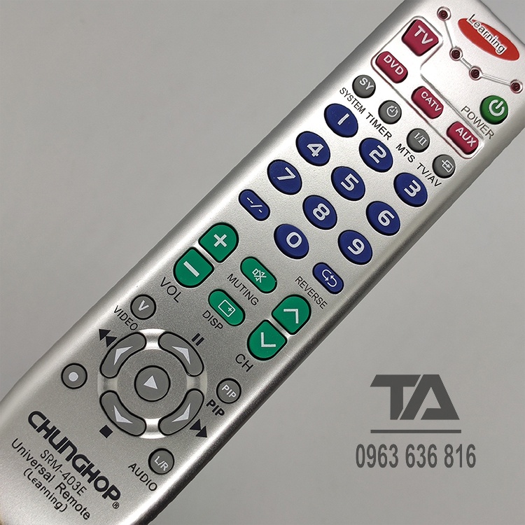 Điều khiển học lệnh Chunghop dùng cho đầu DVD, dàn âm thanh