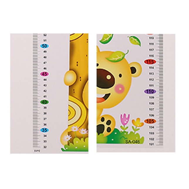 Thước Dán Tường Đo Chiều Cao Cho Bé nhiều Hình . Decal dán tường đo chiều cao