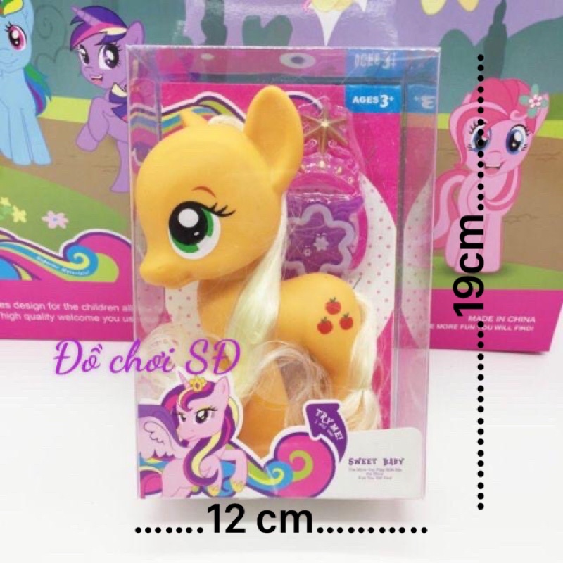 Mô hình ngựa pony - combo cam và Hồng