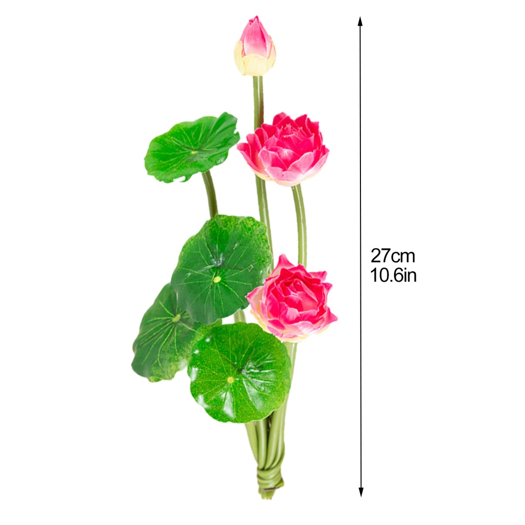 Nhánh Hoa Sen Giả Bằng Lụa 25g Dùng Trang Trí