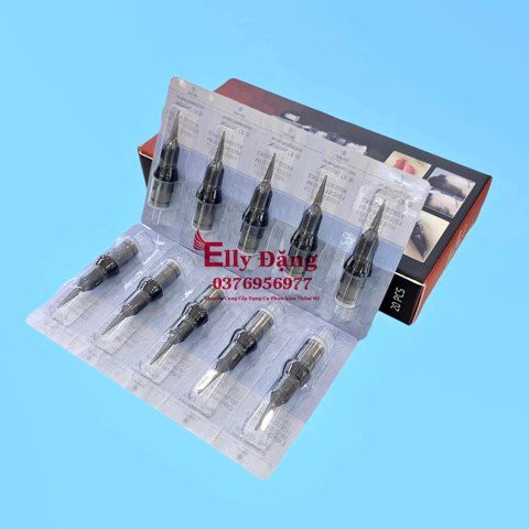 Kim máy Pen Robinson Nâu Đủ Size, Kim đạn máy Pen Robin sắc bén cho phun xăm chuyên nghiệp