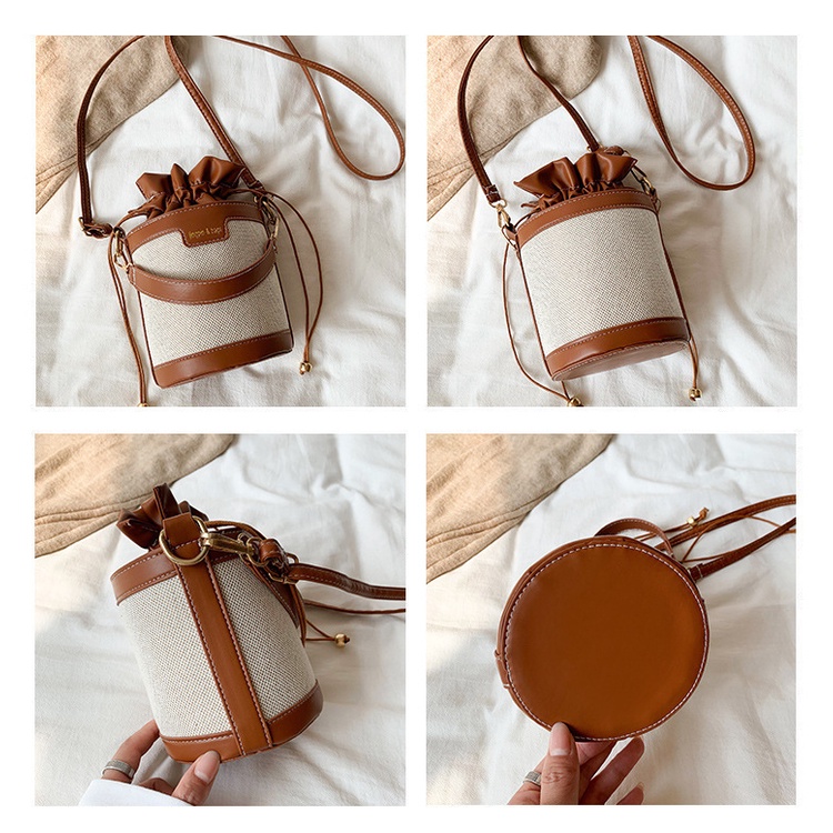 Túi bucket nữ thiết kế hình giỏ xách tiểu thư độc đáo BAG U GRU16