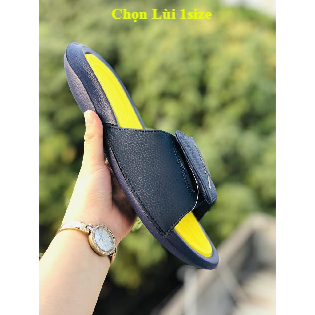 Dép jordan hydro jd6 ❤️FREESHIP + Hộp❤️ quai ngang nam nữ thể thao đen - vàng
