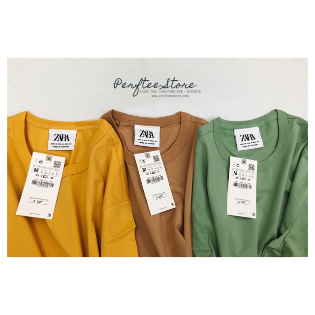 [ʜı̀ɴʜ•ᴄʟɪᴘ ᴛʜᴀ̣̂ᴛ] Áo thun trơn Zara Basic Compact form nam nữ cotton 4 chiều co dãn |𝑷𝑬𝑹𝑭𝑻𝑬𝑬|